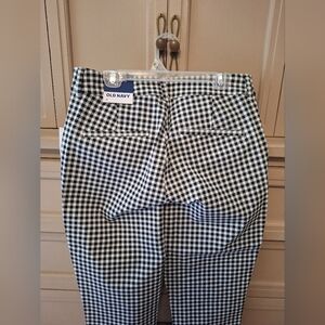 Old Navy Black And White Checkered High Rise Skinny Pants Size 4